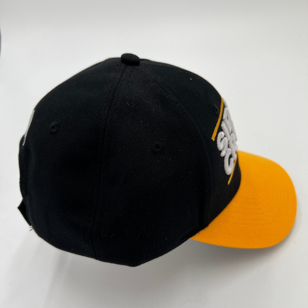 Adidas Sidney Crosby Pittsburgh Penguins NHL Hat Black Yellow Adjustable Cap 87 - Picture 4 of 8